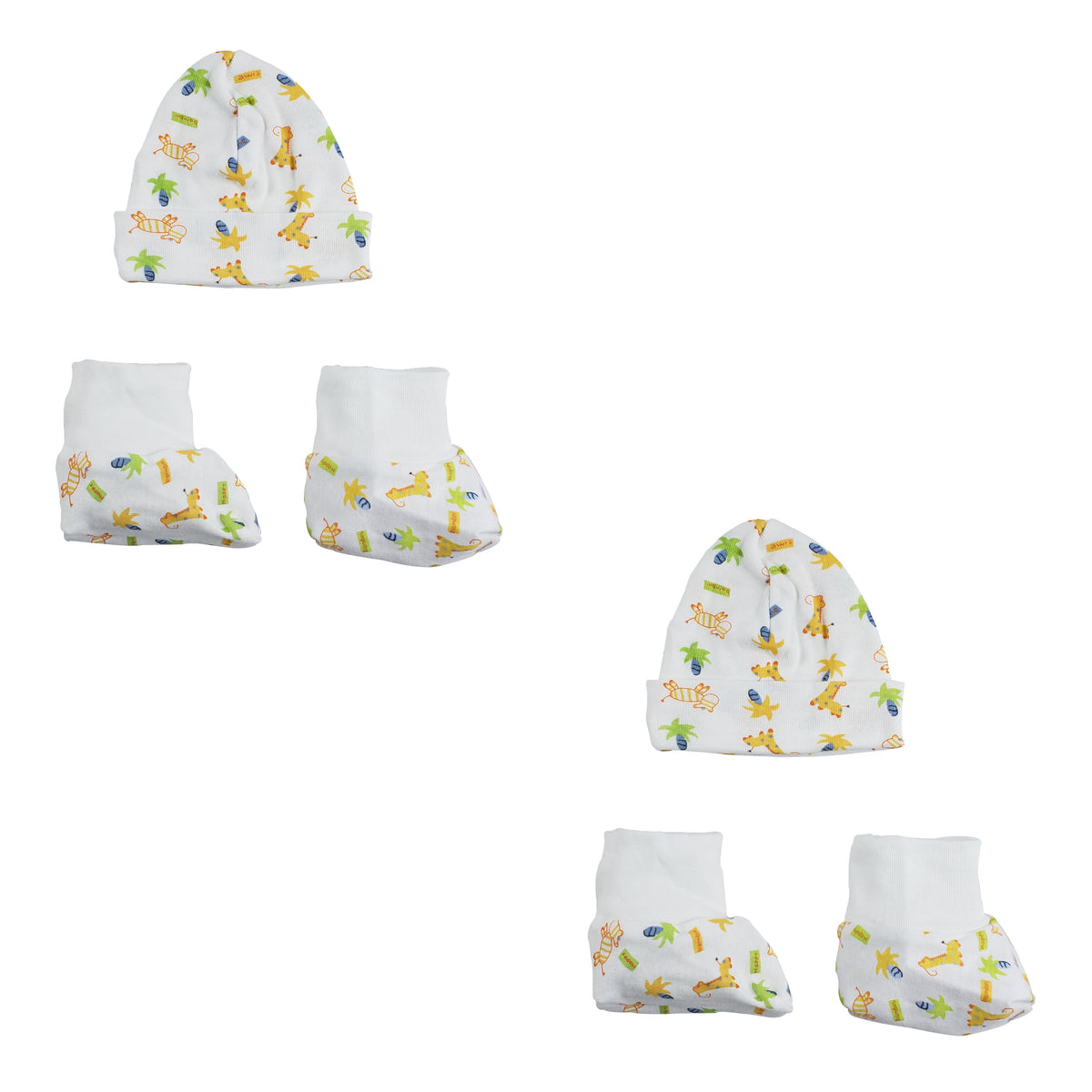 Caps, Booties - 4 pc Set CS_0027
