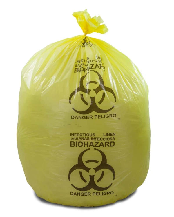 Yellow Infectious Linen Bags