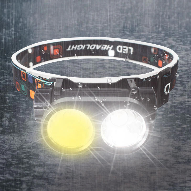 2 LED Strong Headlight Intelligent Fishing Warning Lamp- USB Charging