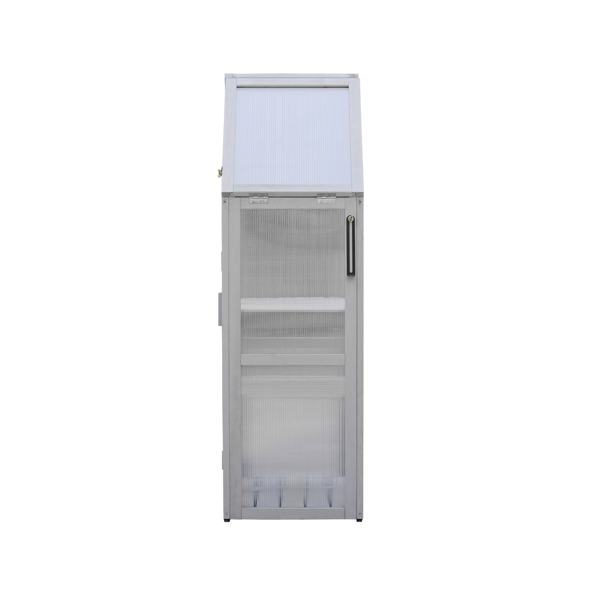 Mini Greenhouse Kit Indoor and Outdoor Tiered Plant Display Stand- White
