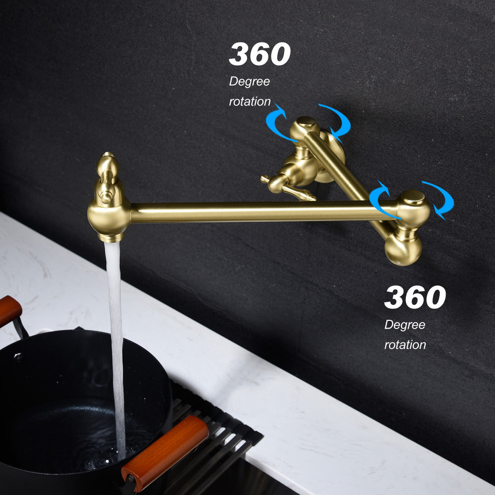 Wall-Mount Pot Filler Faucet
