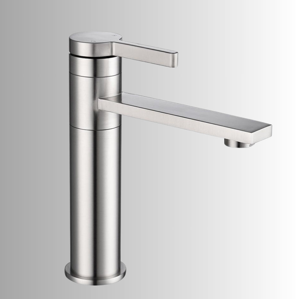 Single Handle Sink Vanity Bathroom Faucet - Brushed Nickel