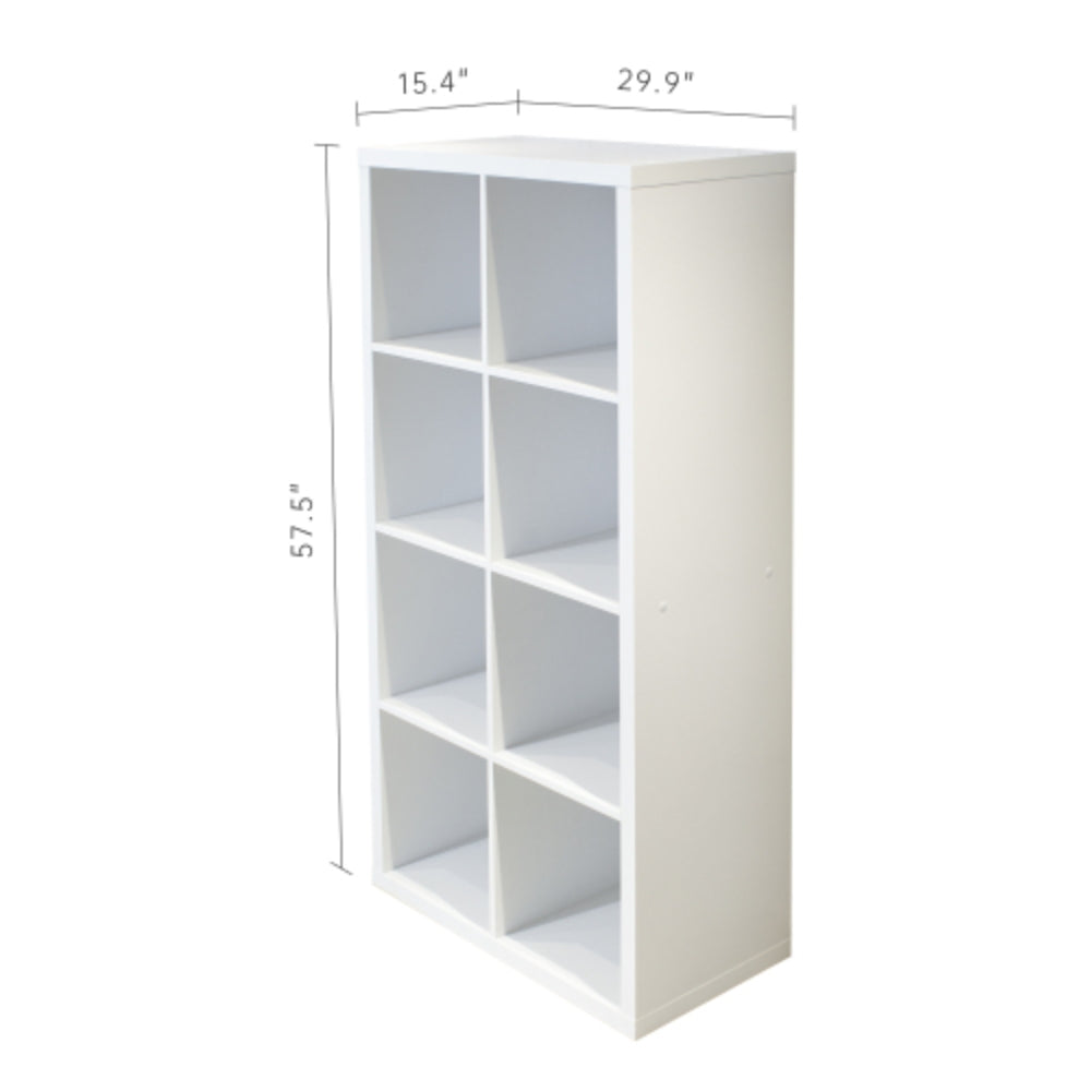 8 Cube Organizer Storage with Open Back Shelves