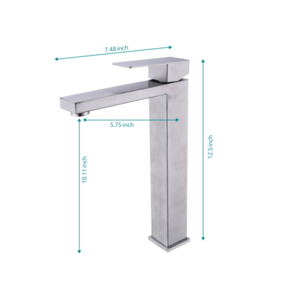 Bathroom Sink Vanity Faucet With Water Supply Hose