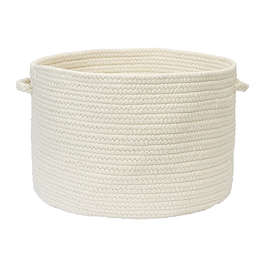 White Colonial Mills Boca Raton Baskets Braided Baskets Made in the USA