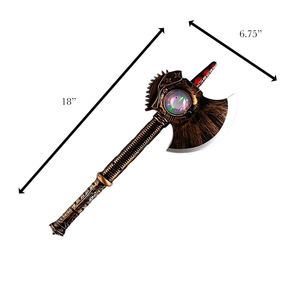 Medieval Axe Toy with Spinning Lights and Sound Effects