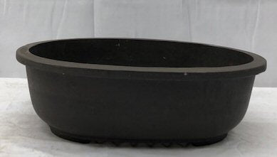 Brown Mica Bonsai Pot - Oval 15.25" x 11.5" x 4.5"OD 13.75" x 10.0" x 3 7/8" ID