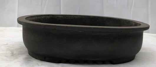 Brown Mica Bonsai Pot - Oval 16 1/8" x 13.0" x 3 7/8"OD 14.25" x 11 1/8" x 3.0" ID