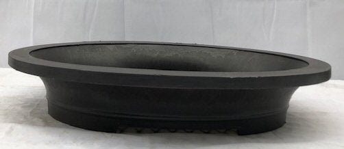 Brown Mica Bonsai Pot - Oval 20 1/8" x 15.0" x 13 3/8"OD 17.75" x 12 5/8" x 2.75" ID