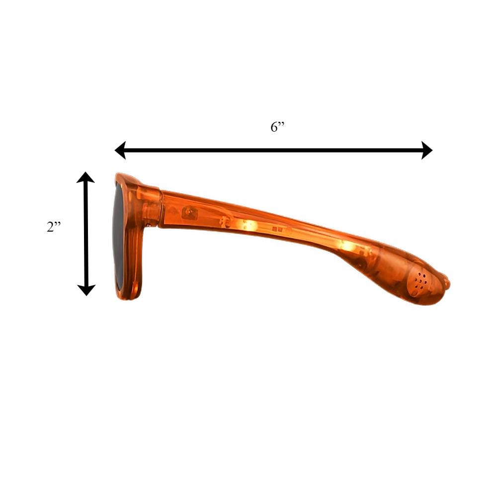 Orange LED Nerd Glasses