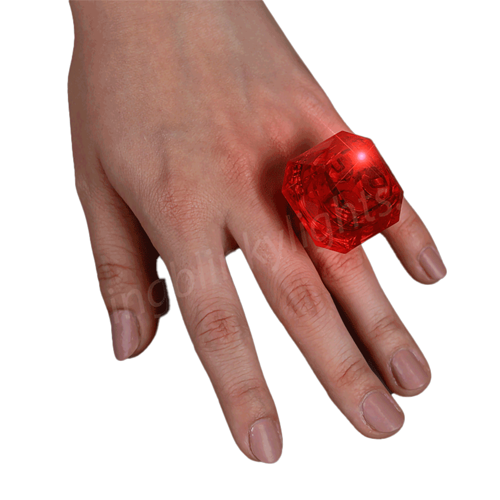 Huge Gem Ring Red Diamond