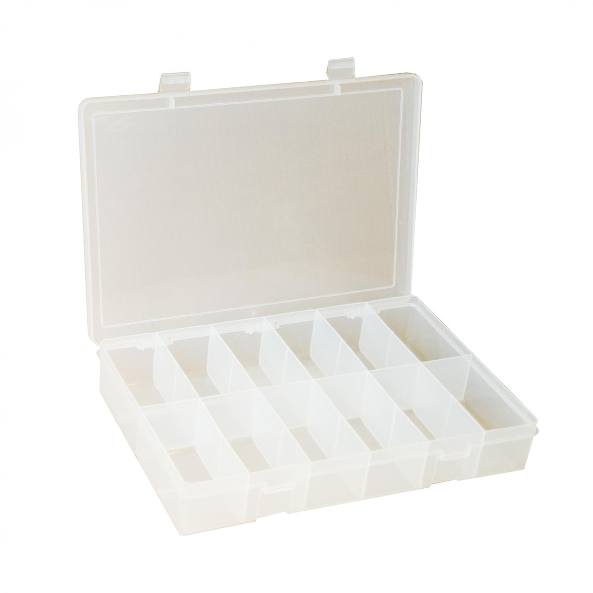 Small Plastic Compartment Box, 12 Openings