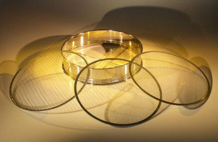 Stainless Steel Sieve Set 4 Pieces With 3 Screens Small 8" Size