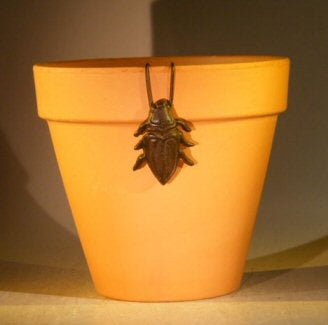 Cast Iron Hanging Garden Pot Decoration - Cricket 2.0" Wide x 2.75" High