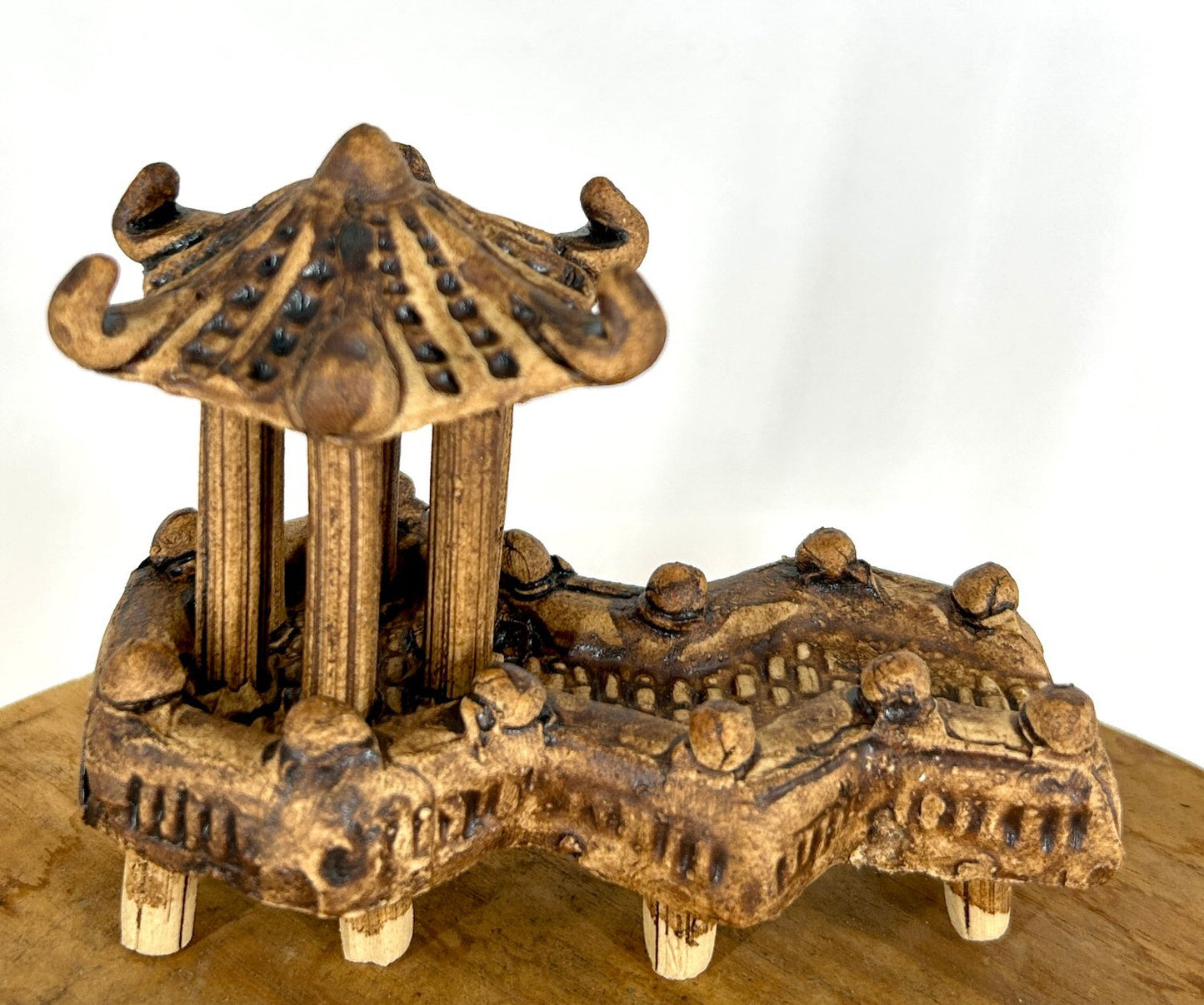 Pagoda Styled Gazebo Figurine - 3"