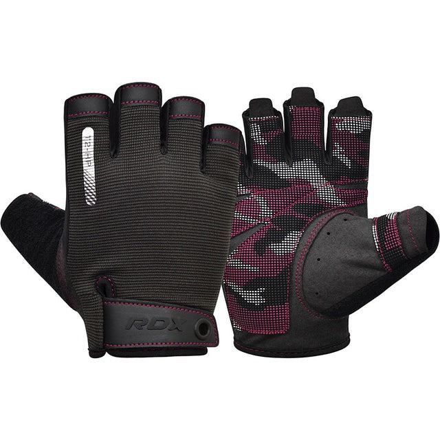 RDX GYM TRAINING GLOVES T2 HALF PINK-M