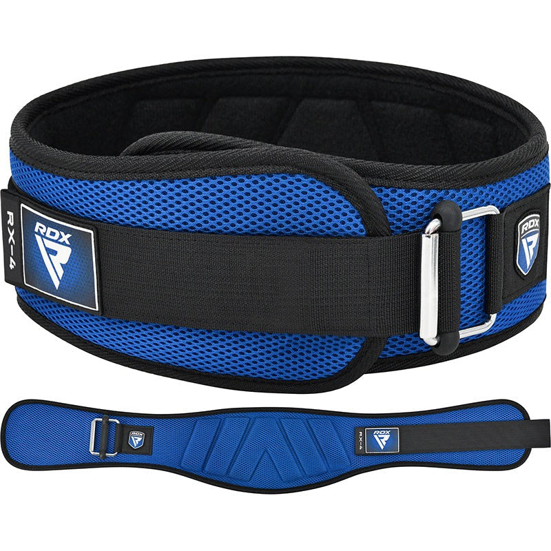 RDX WEIGHT LIFTING BELT EVA CURVE RX4 BLUE-L