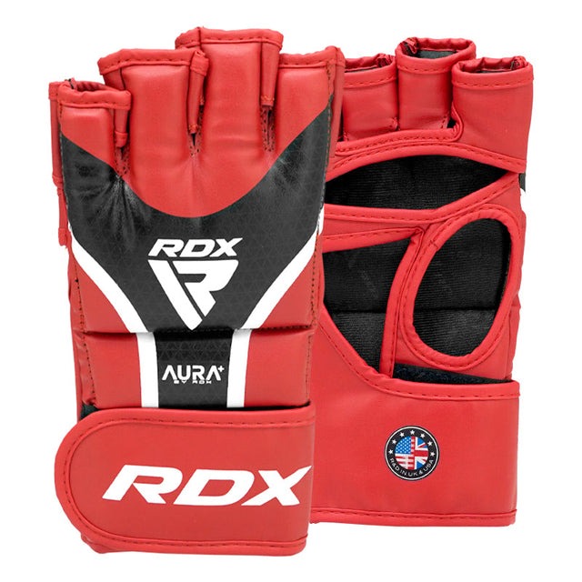 GRAPPLING GLOVES AURA PLUS T-17 RED/BLACK-XL