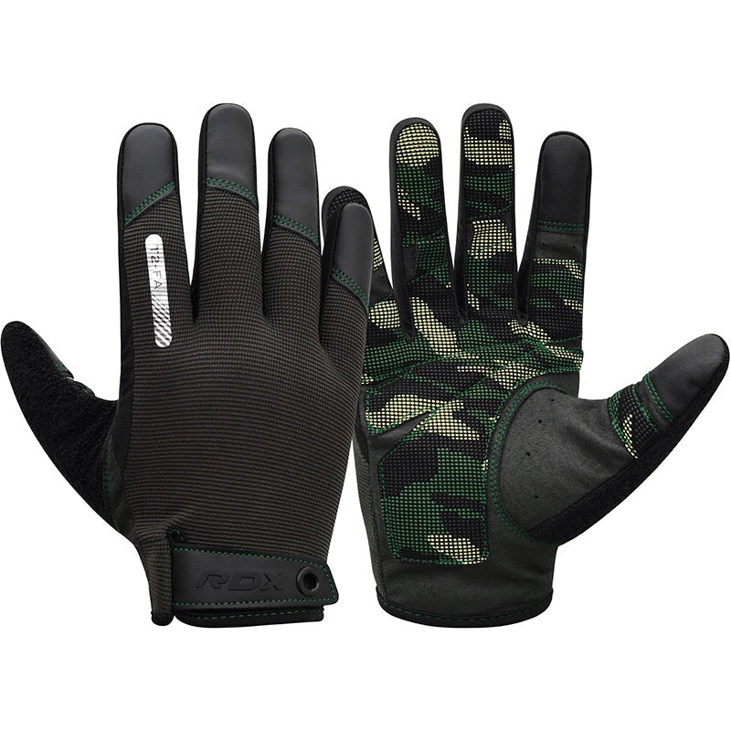 RDX GYM TRAINING GLOVES T2 FULL ARMY GREEN-S