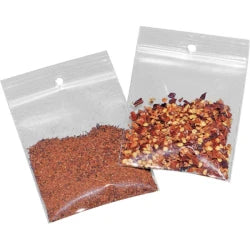 2 Mil Polypropylene Reclosable Bags with Hang Hole