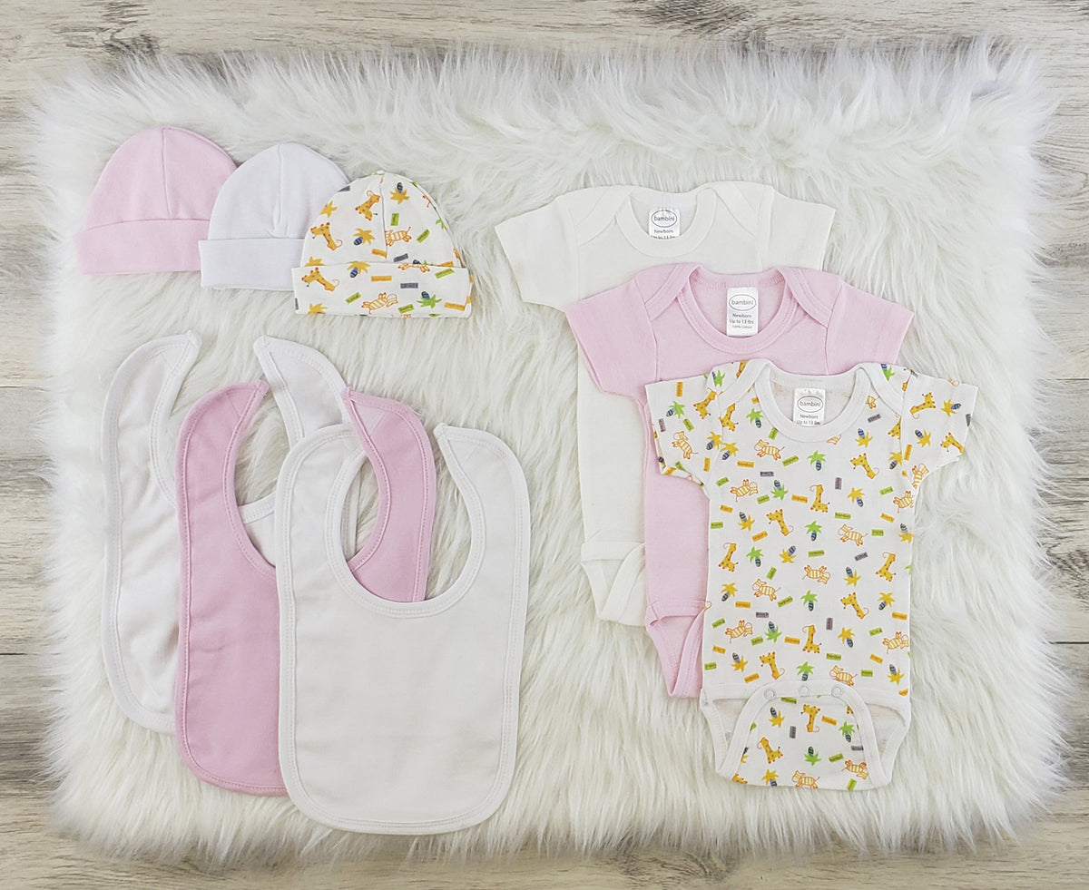 9 Pc Layette Baby Clothes Set LS_0563