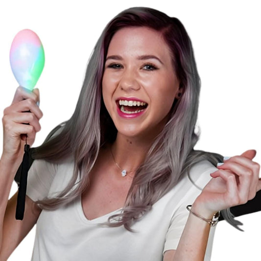 Multicolored LED 7 Inch Maracas