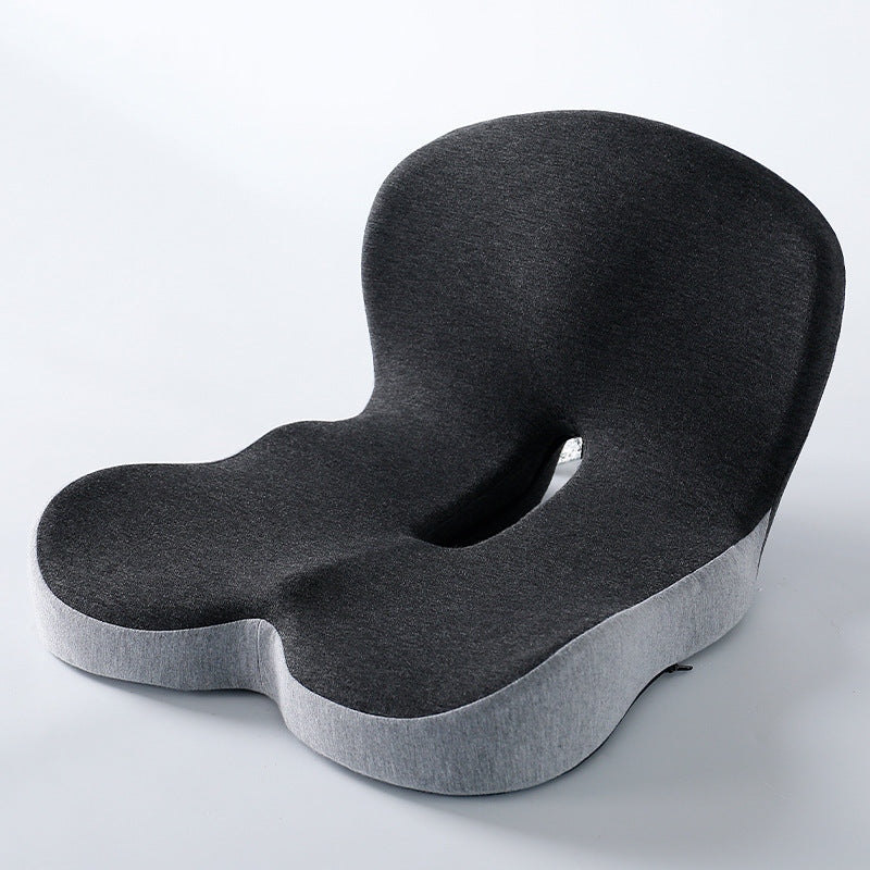 Memory Foam Integrated Seat & Back Cushion – Student, Office Chair & Car Lumbar Support Pad
