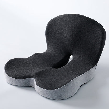 Memory Foam Integrated Seat & Back Cushion – Student, Office Chair & Car Lumbar Support Pad