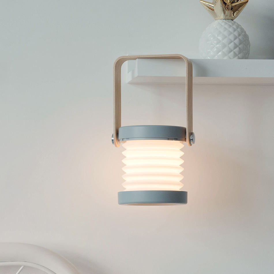 Foldable Touch-Dimmable LED Reading Night Light – Portable USB-Rechargeable Lantern for Home Decor
