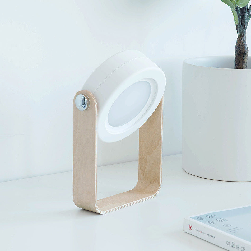 Foldable Touch-Dimmable LED Reading Night Light – Portable USB-Rechargeable Lantern for Home Decor