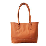 Amerileather Casual Leather Handbag (#1837-36789) - Cinnamon