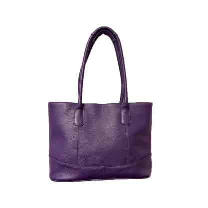 Amerileather Casual Leather Handbag (#1837-36789) - Purple