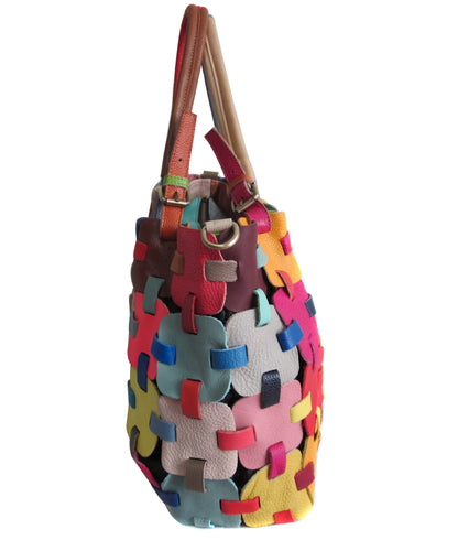 Amerileather Colby Leather Tote Bag