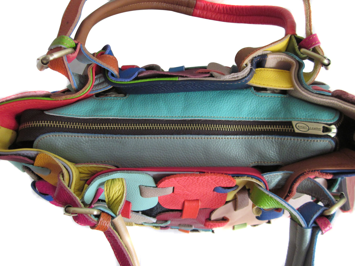 Amerileather Colby Leather Tote Bag