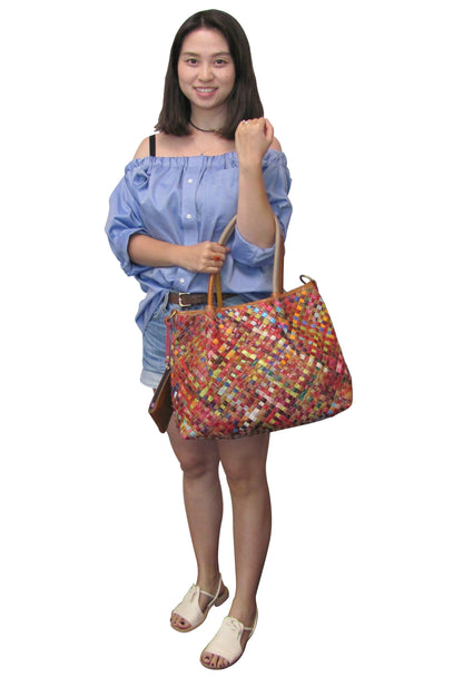 Amerileather Linwood Leather Tote Bag