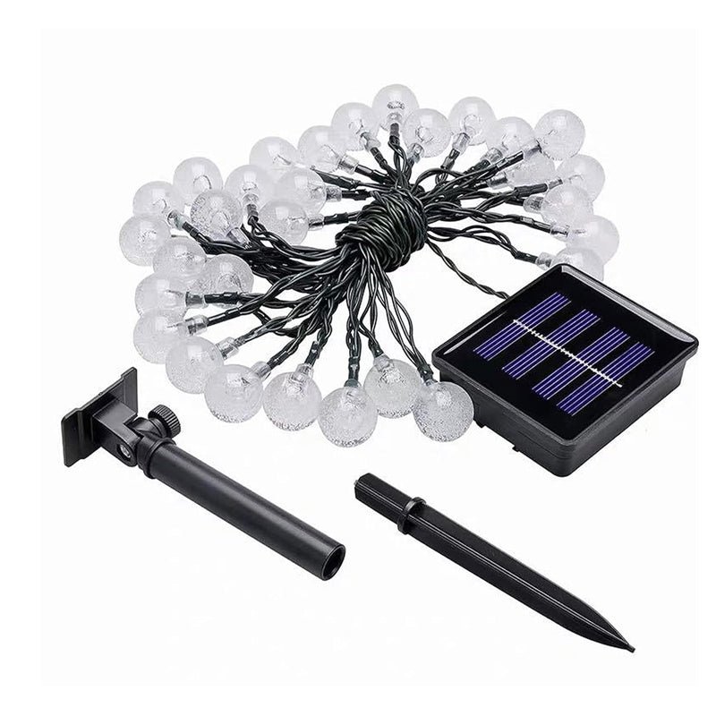 60 LED Outdoor Colorful Globe String Fairy LED Lights- Solar Powered