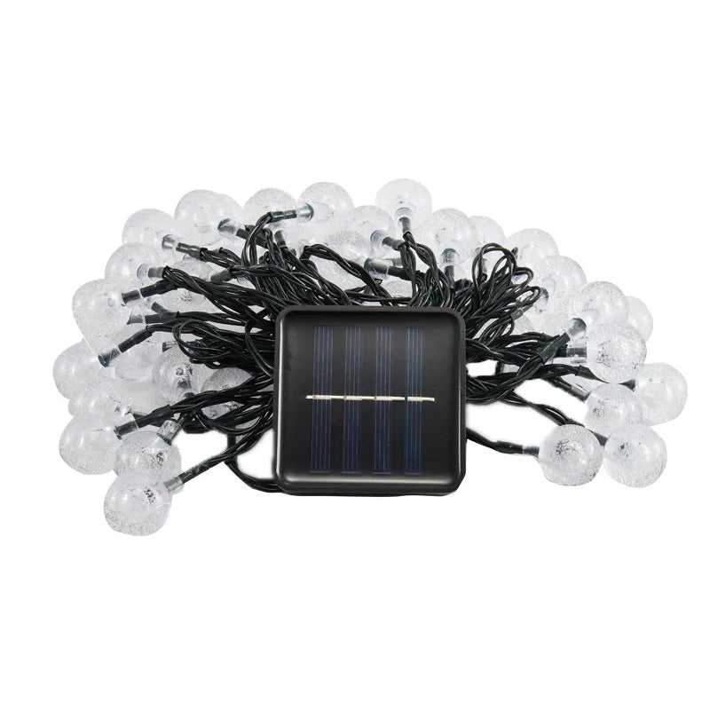 60 LED Outdoor Colorful Globe String Fairy LED Lights- Solar Powered