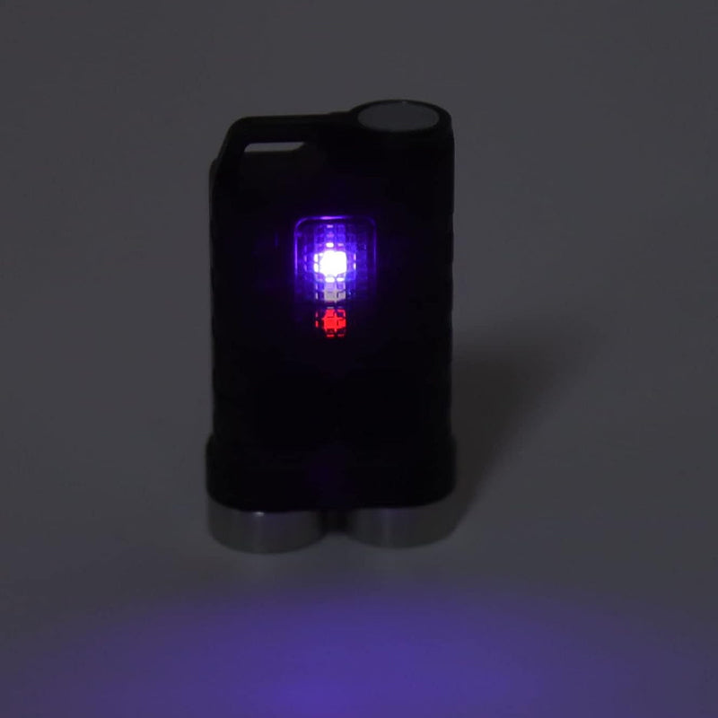 900LM Mini LED Flashlight Keychain Magnetic Torch- USB Rechargeable