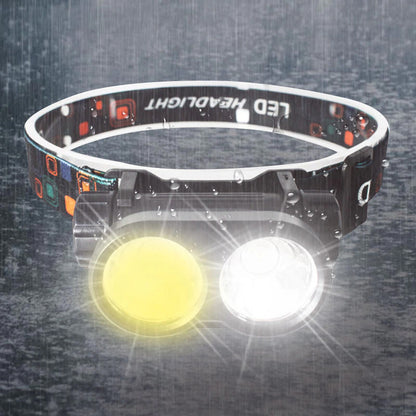 2 LED Strong Headlight Intelligent Fishing Warning Lamp- USB Charging