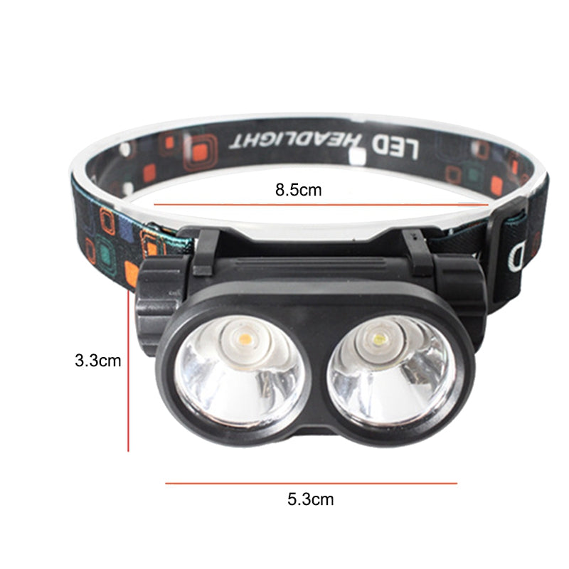 2 LED Strong Headlight Intelligent Fishing Warning Lamp- USB Charging