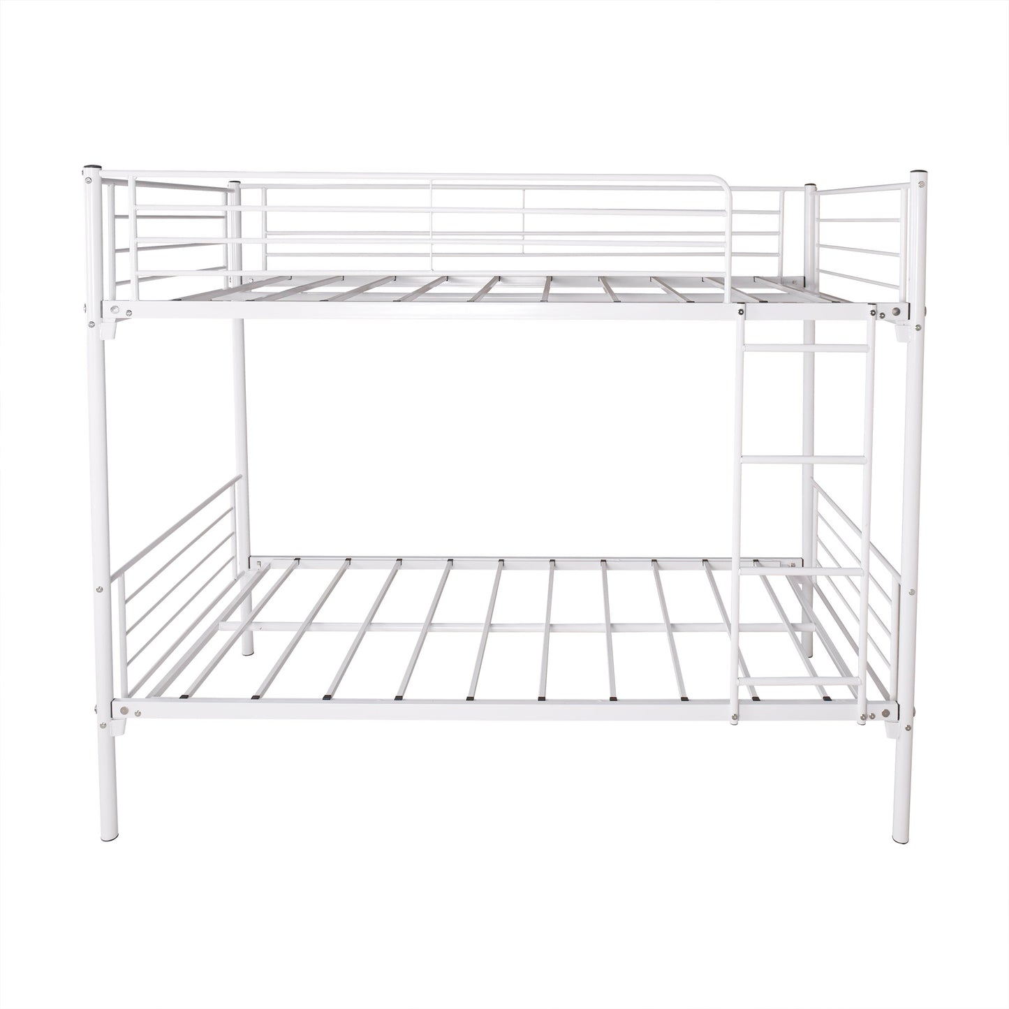 Space Saving Easy Assembly Twin Sized Full Metal Bunk Bedframe with Ladder