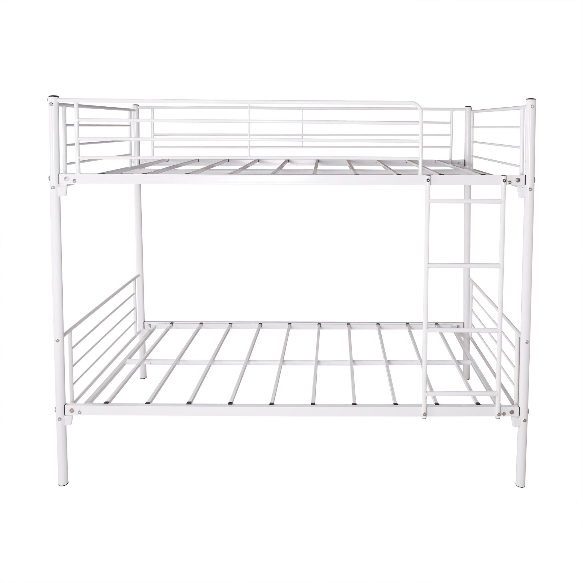 Space Saving Easy Assembly Twin Sized Full Metal Bunk Bedframe with Ladder