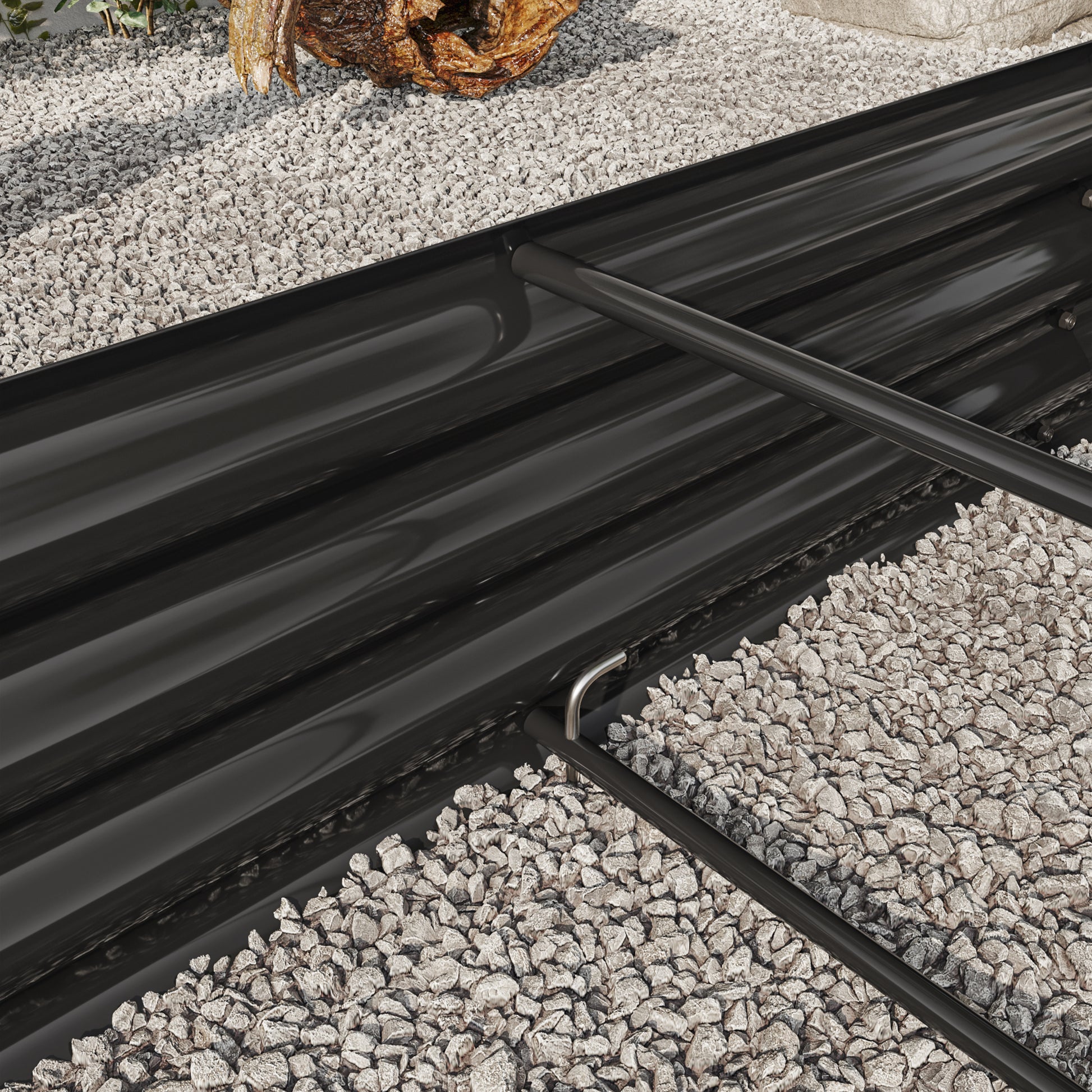 Large Oval Shaped Metal Raised Planter Outdoor Garden Plant Vegetable Bed