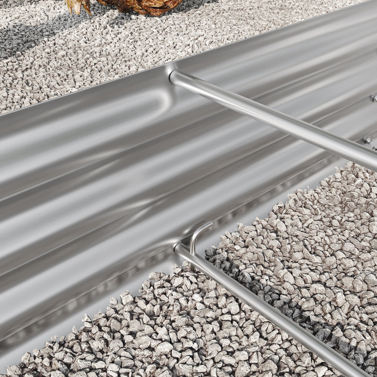 Oval-Shaped Large Metal Raised Garden Bed Herbs and Vegetable Planter