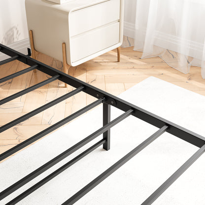 Queen-Sized Quick Assembly Bedframe with Charging Station and Storage