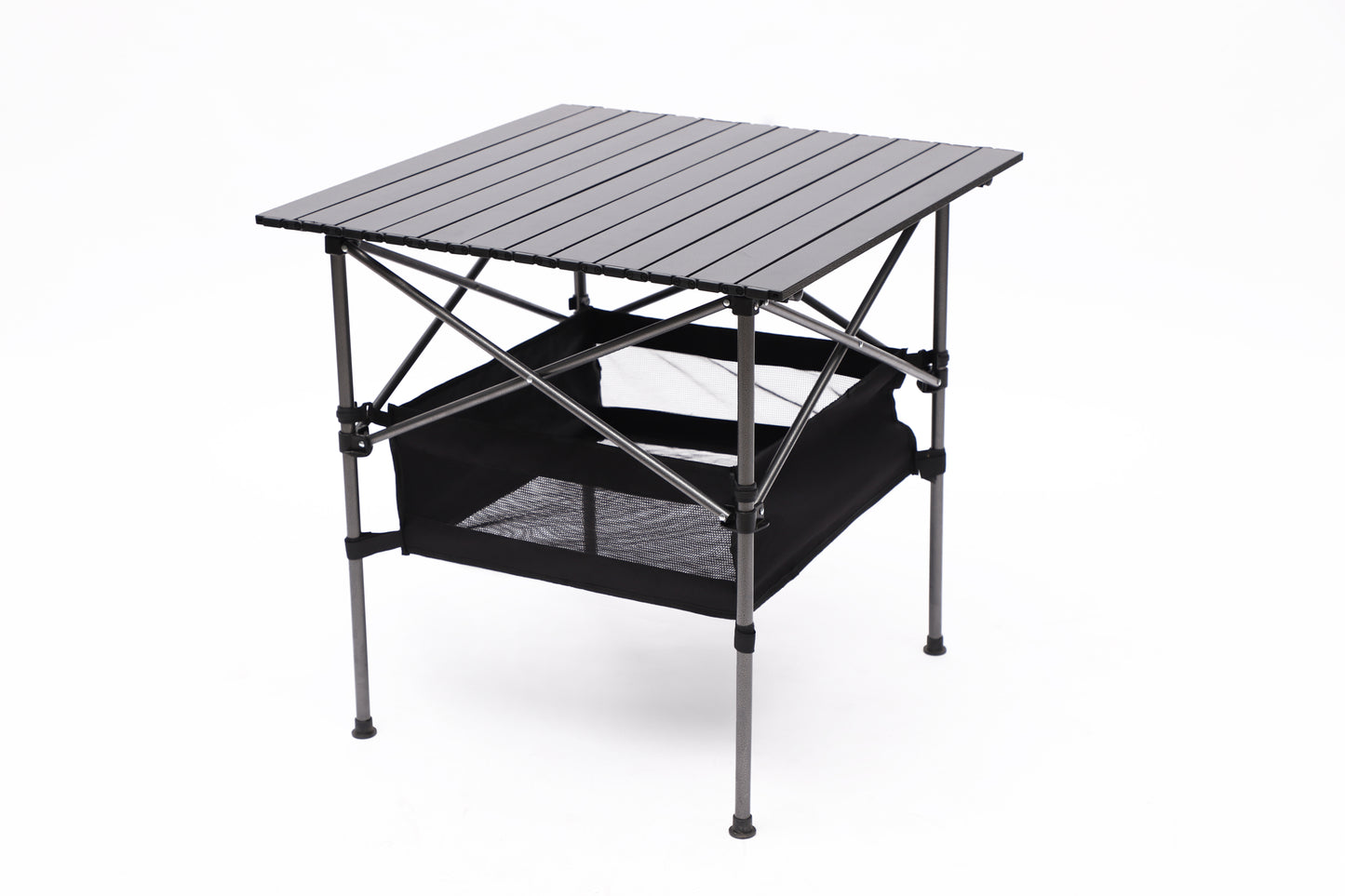 Aluminum Folding Outdoor Camping Roll-Up Square Table with Carrying Bag