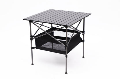 Aluminum Folding Outdoor Camping Roll-Up Square Table with Carrying Bag
