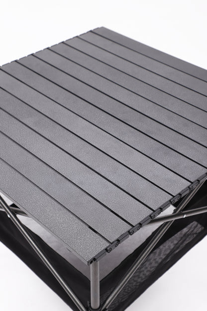 Aluminum Folding Outdoor Camping Roll-Up Square Table with Carrying Bag