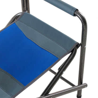 Aluminum Folding Outdoor Camping Director’s Chair with Storage Pockets