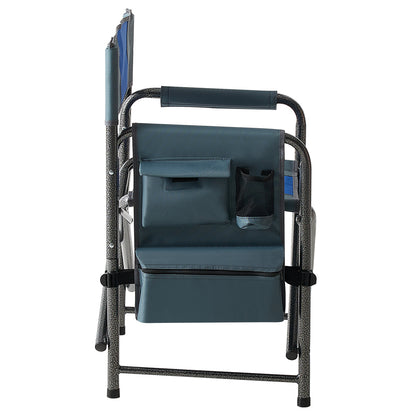 Aluminum Folding Outdoor Camping Director’s Chair with Storage Pockets
